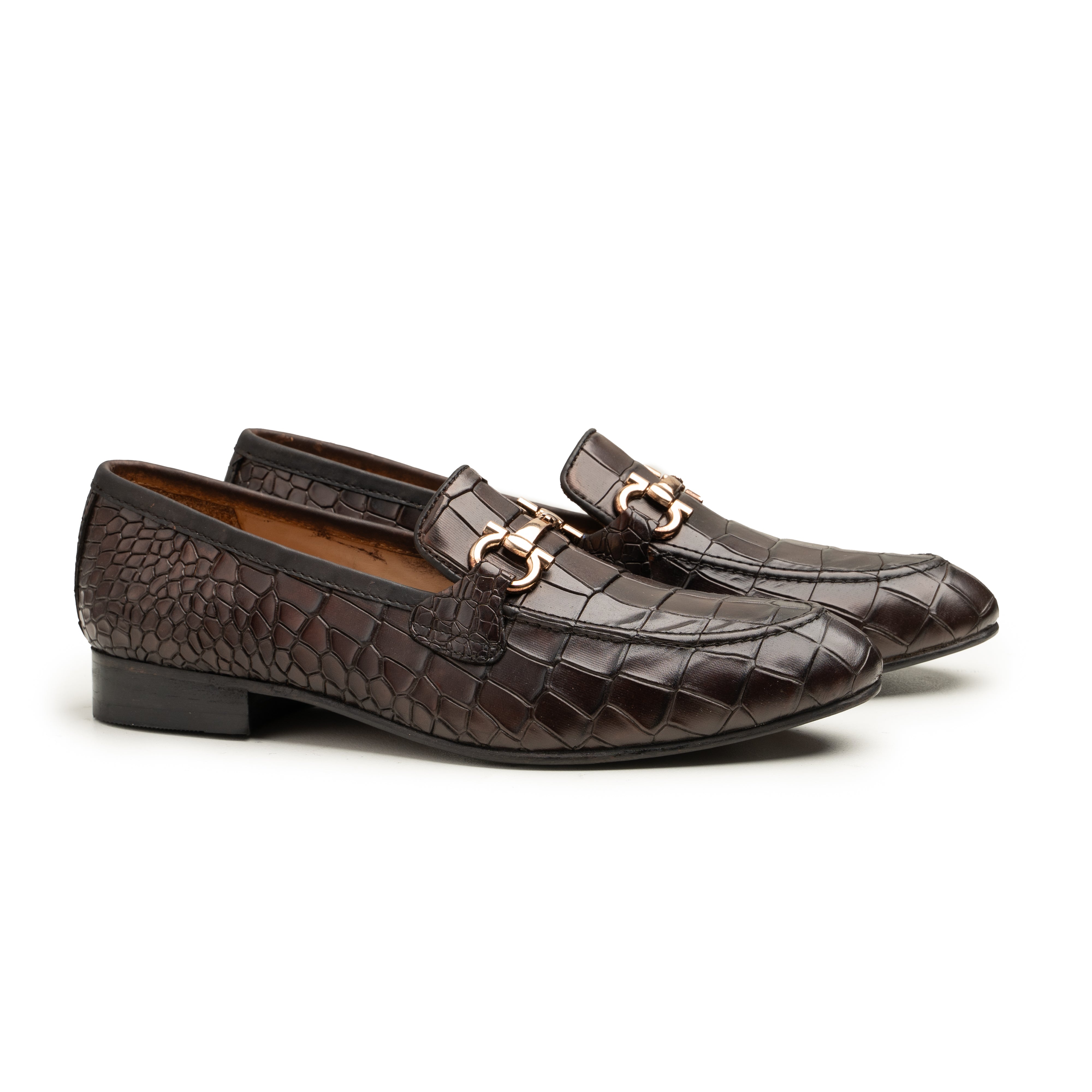 Croc Brown – Couro